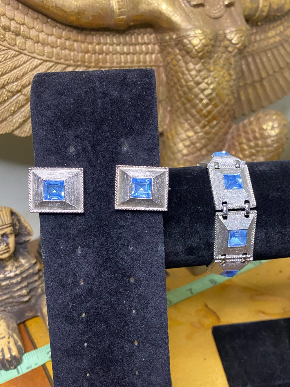 Vintage EMMONS earrings with Bracelet Set